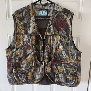 Master Sportsman Vest Mens XL Camo Sherbrooke Plus Hunting Outdoor Multi Pockets